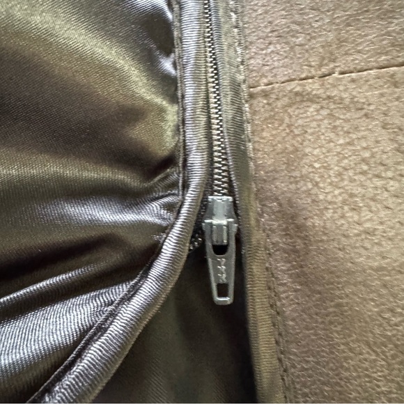 Danier Two-Tone Leather Jacket in Brown with removable liner thinsulate Fit S - Picture 6 of 13